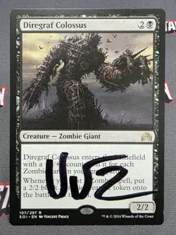 MTG Diregraf Colossus- Signed -Shadows over Innistrad Magic Card # 107 - Image 1