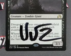 MTG Diregraf Colossus- Signed -Shadows over Innistrad Magic Card # 107 - Image 4