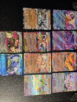 Pokemon TCG Official Lot of 10 NM Ultra Rare Mixed Cards EX/V, English - Image 1