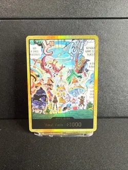 DON!! Card (Egghead) (Gold) The Azure Sea's Seven Foil - Image 1