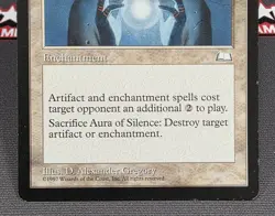 MTG Aura of Silence - Weatherlight Magic the Gathering Card # 007 - Image 4