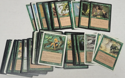 MTG Magic The Gathering Green Rare Mythic Lot of 50 Cards DMG/PR/HP Played GR1 - Image 1