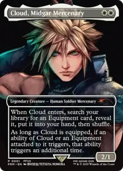 MTG English Cloud, Midgar Mercenary NM Normal Promos: Pro Tour - Image 1