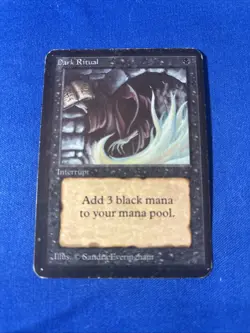 DARK RITUAL MP Alpha Original mtg Magic fast shipping - Image 1