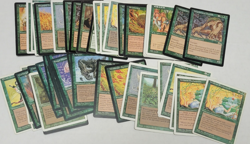 MTG Magic The Gathering Green Rare Lot of 50 Cards DMG/PR/HP Played GR2 - Image 1