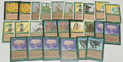MTG Magic The Gathering Green Rare Lot of 50 Cards DMG/PR/HP Played GR2 - Image 2