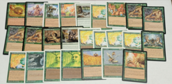 MTG Magic The Gathering Green Rare Lot of 50 Cards DMG/PR/HP Played GR2 - Image 3