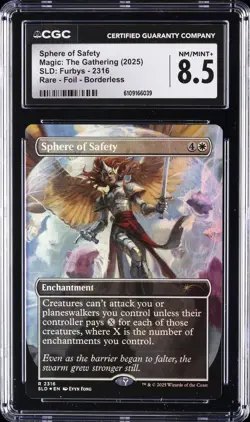 2025 MAGIC THE GATHERING SLD FURBYS #2316 SPHERE OF SAFETY CGC 8.5 - Image 1