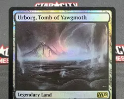 MTG FOIL Urborg, Tomb of Yawgmoth- DAMAGED - Signed -Magic 2015 Magic Card # 248 - Image 3