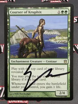 MTG Courser of Kruphix- Signed -Born of the Gods Magic the Gathering Card # 119 - Image 1