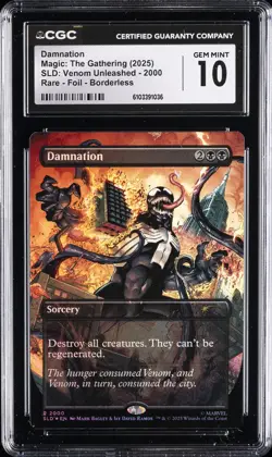 2025 MAGIC: THE GATHERING BORDERLESS #2000 DAMNATION CGC 10 GEM MINT - Image 1