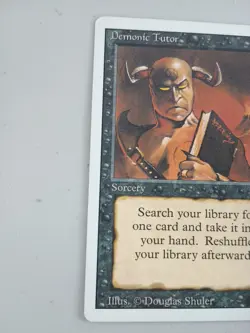 MTG Magic the Gathering Demonic Tutor Revised Edition LP - Image 2