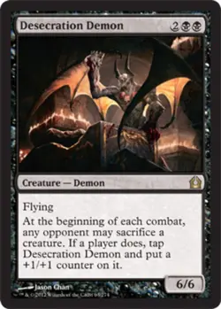 Desecration Demon - Foil LP, English MTG Return to Ravnica - Image 1