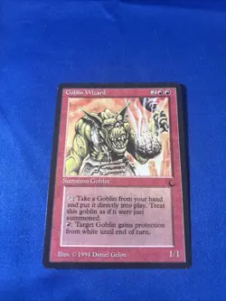 GOBLIN WIZARD LP The Dark Reserved List mtg Magic fast shipping - Image 1