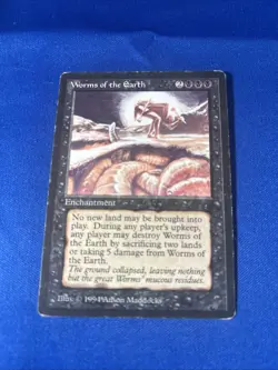 WORMS OF THE EARTH MP The Dark Reserved List mtg Magic fast shipping - Image 1
