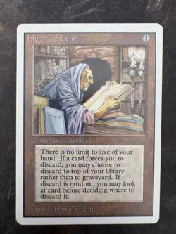 *** UNLIMITED Library of Leng *** EX-NM Clean! - DUTYFREE - Magic MtG - Image 1