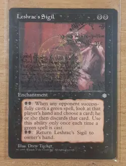 1995 MAGIC THE GATHERING ICE AGE LESHRAC'S SIGIL TD25 - Image 1
