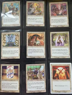 MTG Vintage collection circa 1995-2002 All White with Folder. Lightly played. - Image 1