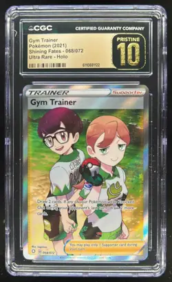 2021 Pokemon SWSH Shining Fates Gym Trainer PRISTINE #068/072 CGC 10 - Image 1