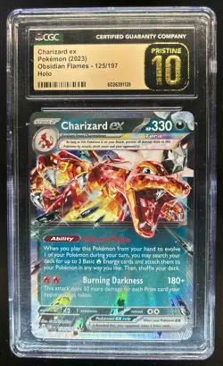 2023 Pokemon SV Obsidian Flames - OBF EN Charizard ex Pristine #125/197 CGC 10 - Image 1