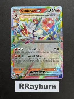 Pokemon Cinderace ex 028/142 Sv07: Stellar Crown Double Rare Holo - Image 1