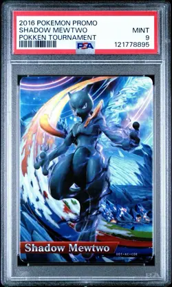 PSA 9 Shadow Mewtwo 2016 Pokemon Pokken Tournament Promo - Image 1