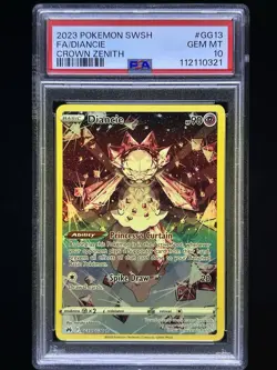 🔥2023 Pokemon PSA 10 Diancie GG13 Crown Zenith – Galarian Gallery Full Art Holo - Image 1