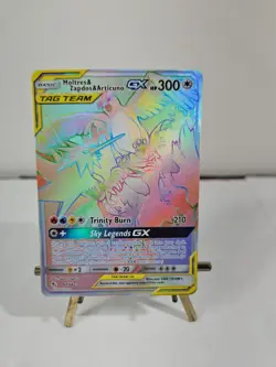 Pokemon Moltres & Zapdos & Articuno GX Hidden Fates 69/68 Secret Rare TAG TEAM - Image 1