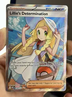 Lillie's Determination 169/132 Me01: Mega Evolution Holo Pokemon Card - Image 3