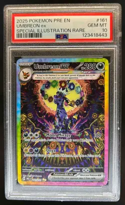 2025 Pokemon Prismatic Umbreon ex Special Illustration Rare #161/131 PSA 10 - Image 1