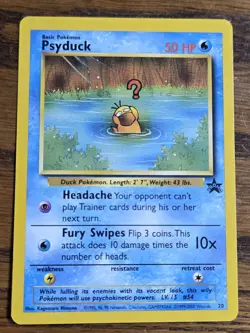 Pokemon Wotc Black Star Promo # 20 Psyduck,,not played - Image 1