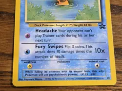 Pokemon Wotc Black Star Promo # 20 Psyduck,,not played - Image 3