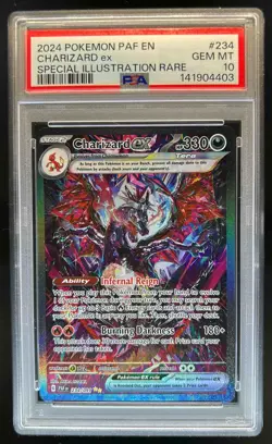 2024 Pokemon Paldean Fates Charizard ex #234/091 PSA 10 - Image 1