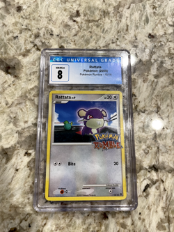 Pokemon Rumble - TCG - Graded CGC 8 Rattata 2009 15/16 - Free shipping! - Image 1