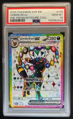 2025 Pokemon SVP Umbreon EX Premium Figure Collection Promo #176 PSA 10 - Image 1