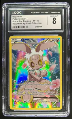 2017 Pokemon Black Star Promo Magearna Mythical Collection #XY186 CGC 8 - Image 1