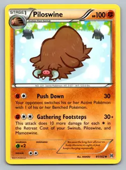Pokemon TCG XY - BREAKthrough Piloswine 81/162 - Image 1