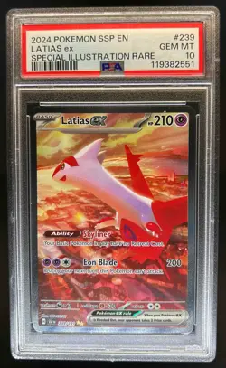 2024 Pokemon Surging Sparks Latias Ex #239/191 PSA 10 - Image 1