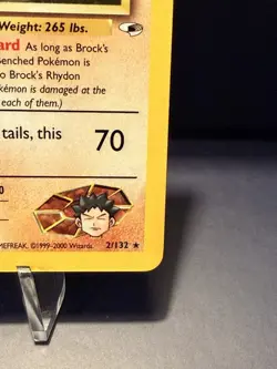 Pokemon Gym Heroes Holo Rare Unlimited Edition Brock’s Rhydon 2/132 - Image 4