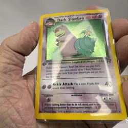 Dark Slowbro 12/82 - Team Rocket - 1st Edition - Holo Rare Pokemon Card - Image 3