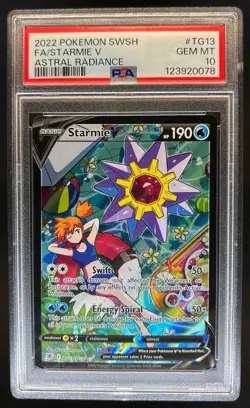 2022 Pokemon SWSH Astral Radiance Starmie V Trainer Gallery #TG13/TG30 PSA 10 - Image 1