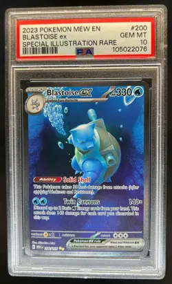 2023 Pokemon SV 151 Blastoise ex #200/165 PSA 10 - Image 1