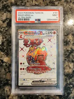 Magcargo EX 191/167 2024 Pokemon SV Twilight Masquerade PSA 9 - Image 1