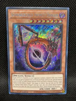 Yu-Gi-Oh Schwarzschild Infinity Dragon MZTM-EN013 Maze of the Master 1st Edition - Image 1