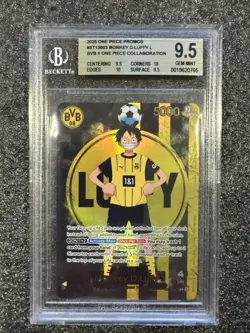 BVB x One Piece Match Day 2025 Promos #003 Monkey D Luffy BGS 9.5 - Image 1