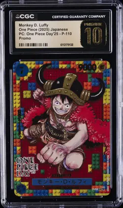 2025 ONE PIECE JPN PC: ONE PIECE DAY '25 PROMO MONKEY D LUFFY CGC 10 PRISTINE - Image 1