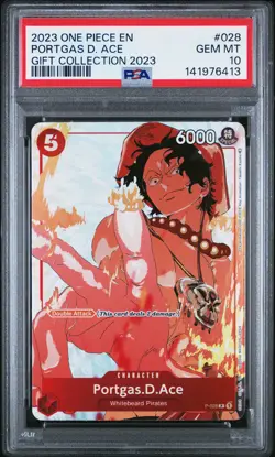 2023 ONE PIECE GIFT COLLECTION 2023 #028 PORTGAS D. ACE PSA 10 - Image 1
