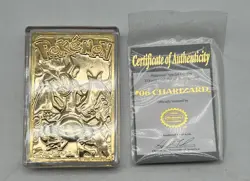 #2 Pokemon Special Edition 23 Karat Gold Plated Trading Card #4 Charizard w/ COA - Image 4