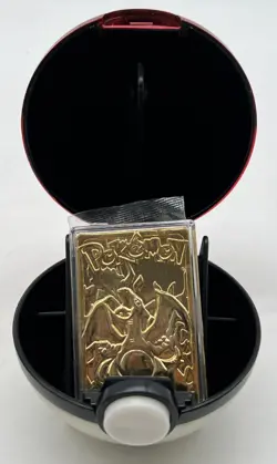 #1 Pokemon Special Edition 23 Karat Gold Plated Trading Card #4 Charizard w/ COA - Image 3