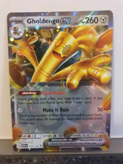 Pokemon TCG Gholdengo EX S&V Paradox Rift Holo Card 139/182 Double Rare Half Art - Image 1